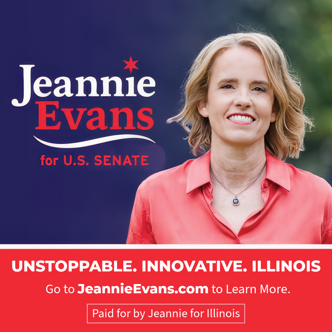 Jeannie Evans paid ad graphic with learn more CTA
