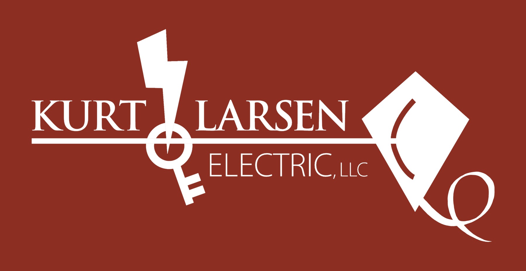Kurt Larsen Electric logo in white on Kurt wine