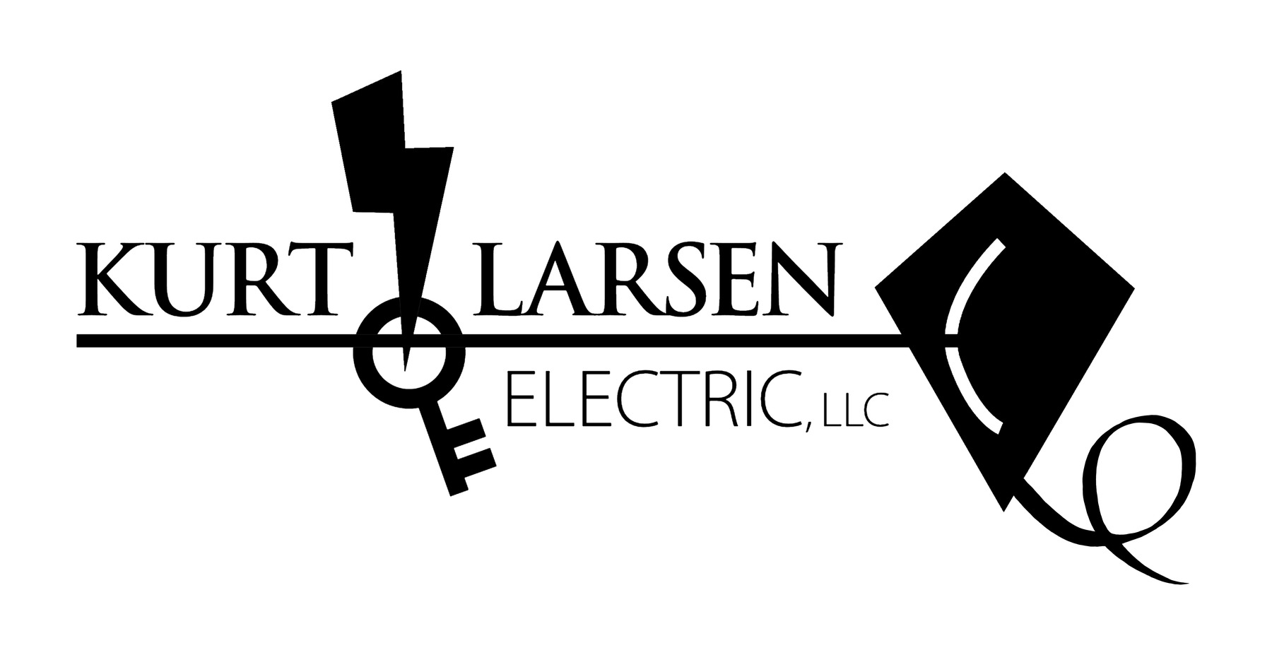 Kurt Larsen Electric logo in black on white