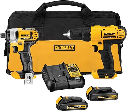DEWALT 20V MAX drill and impact driver kit
