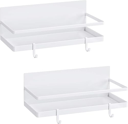 Thipoten Magnetic Spice Rack with Removable Hooks