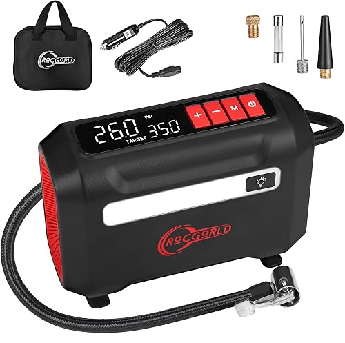 ROCGORLD R8 12V DC Portable Tire Inflator