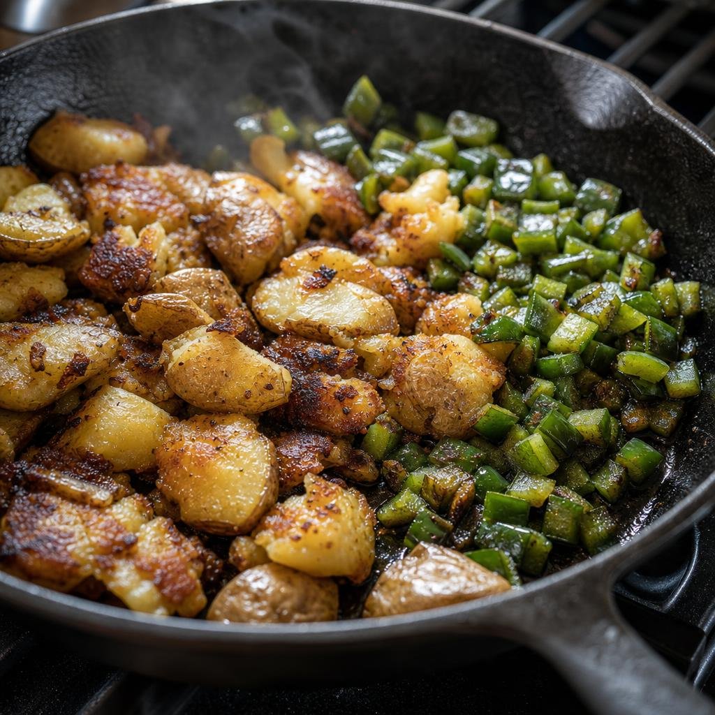 Prep for Antique Taco Potato-Poblano Tacos