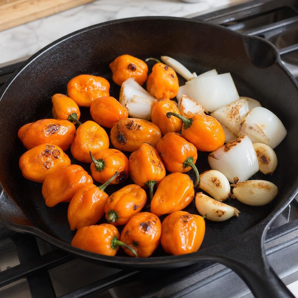 Prep for Antique Taco Smoked Habanero Salsa Dupe