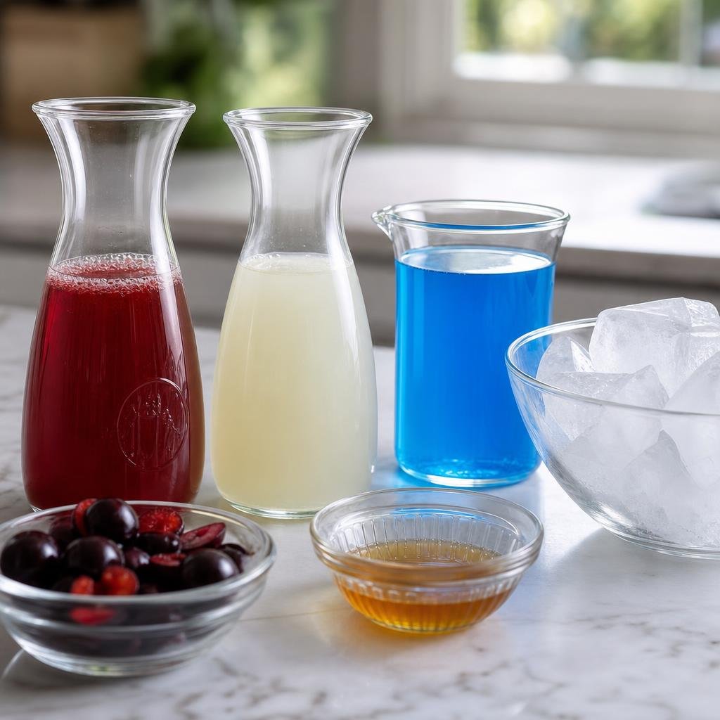 Prep for Bomb Pop Seedlip Mocktail