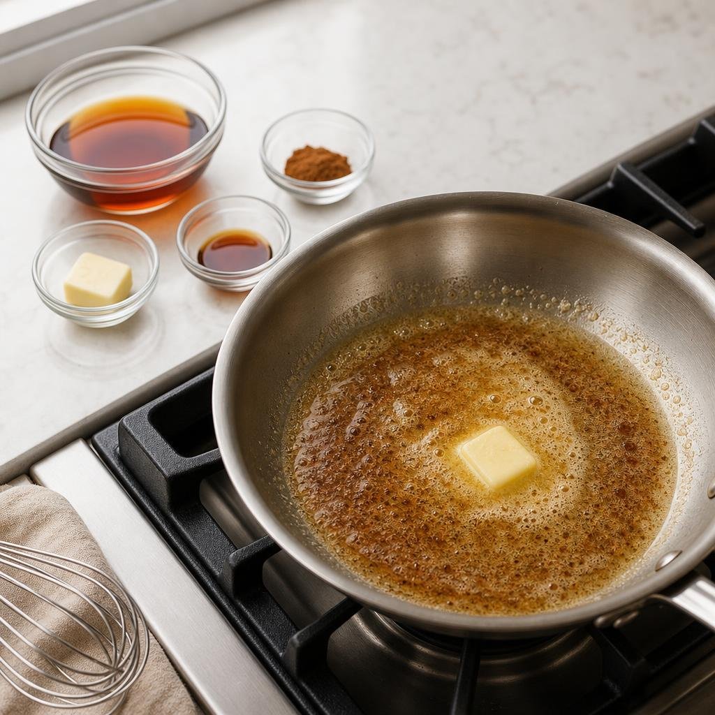 Prep for Brown Butter Maple Cinnamon Syrup