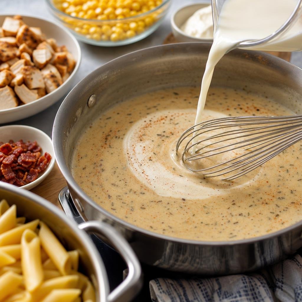 Cooking Christian's Chicken Caesar Pasta
