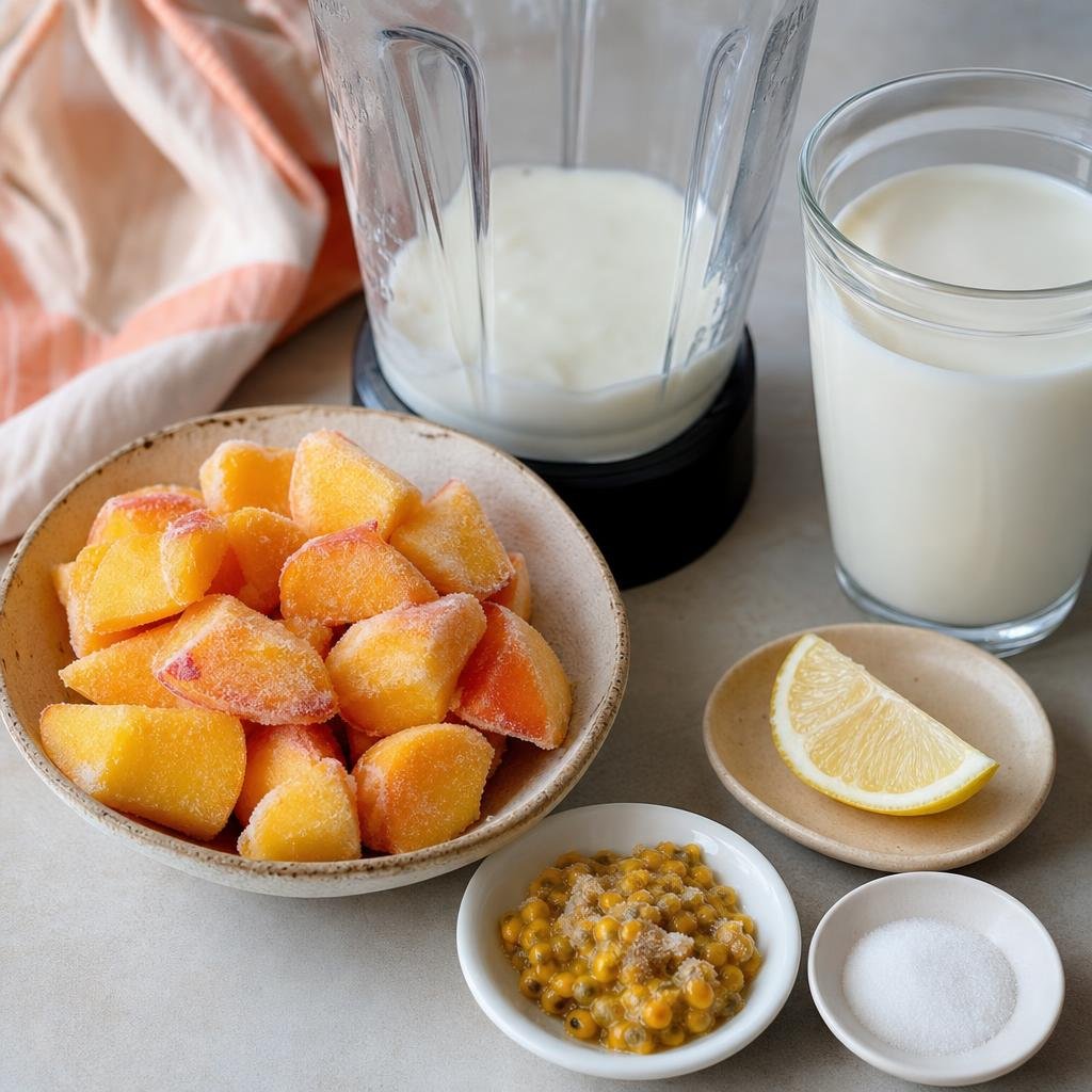 Prep for Clara's Everyday Peach Smoothie
