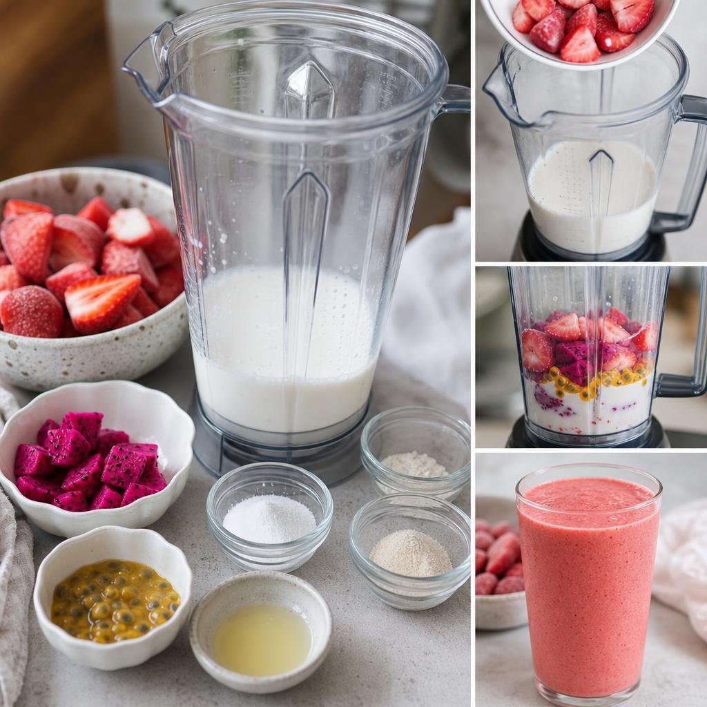 Prep for Clara's Everyday Strawberry Smoothie