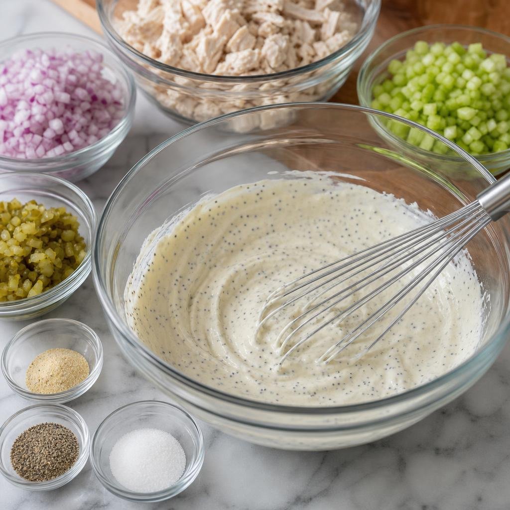 Prep for Classic Chicken Salad Sandwich Filling