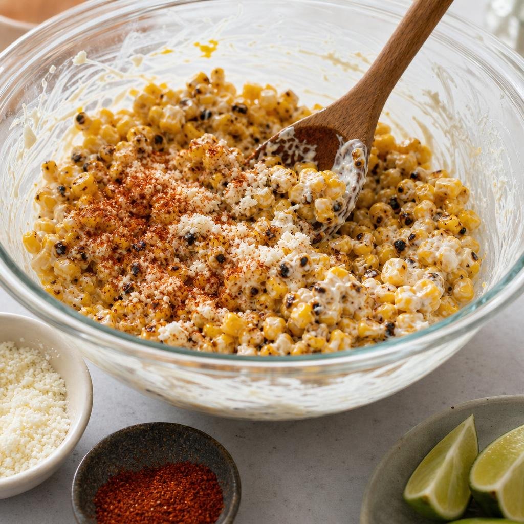 Cooking Elotes: Classic Mexican Street Corn in a Bowl