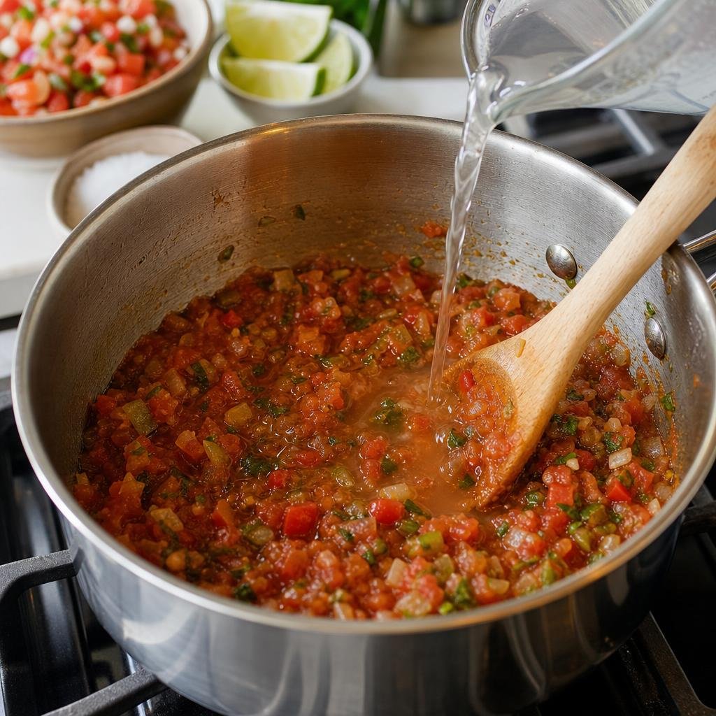 Cooking Cooked Pico de Gallo Salsa