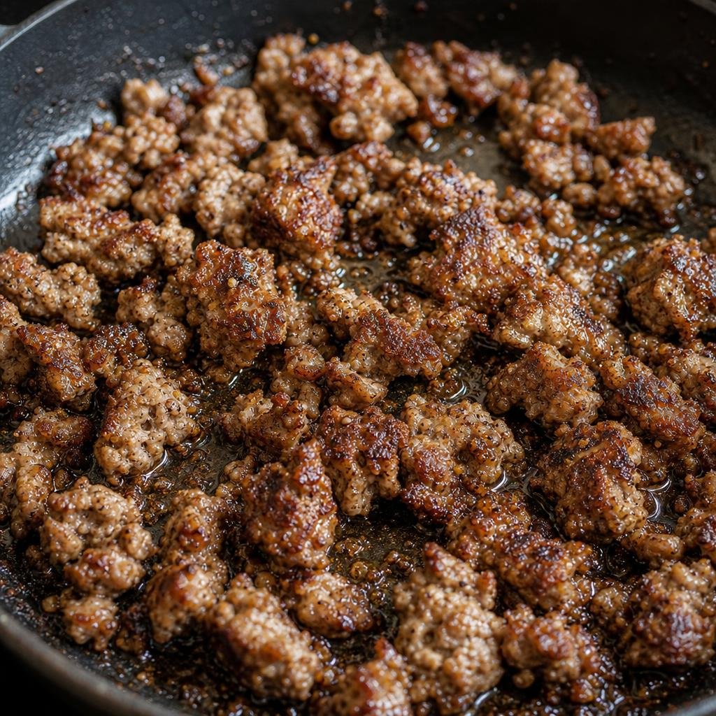 Browning rustic ground sausage
