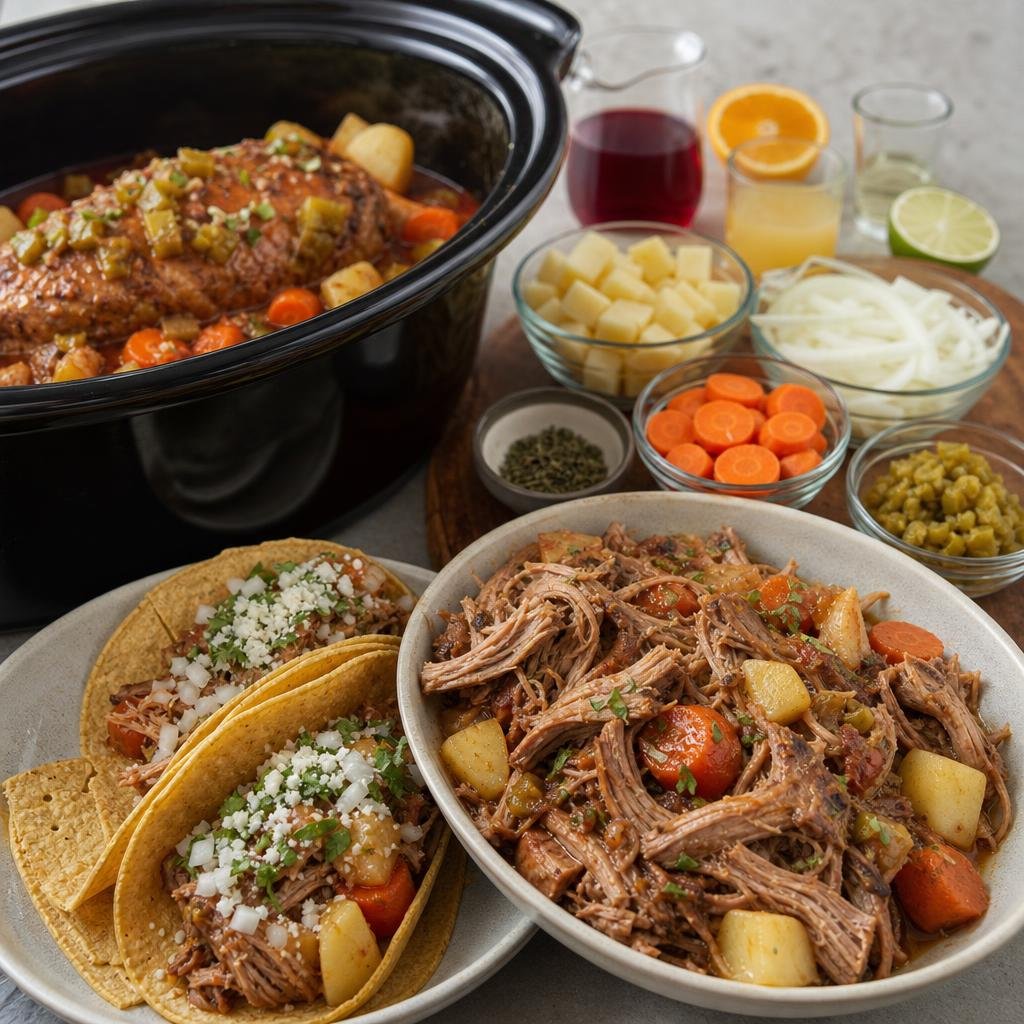 Prep for Crockpot Al Pastor Pork with Cranberry and Orange