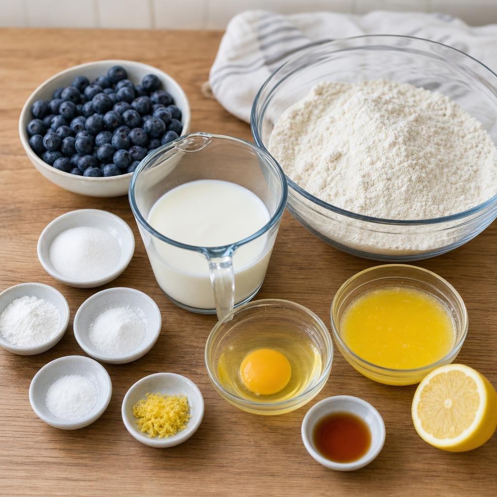 Prep for Fluffiest Blueberry Pancakes