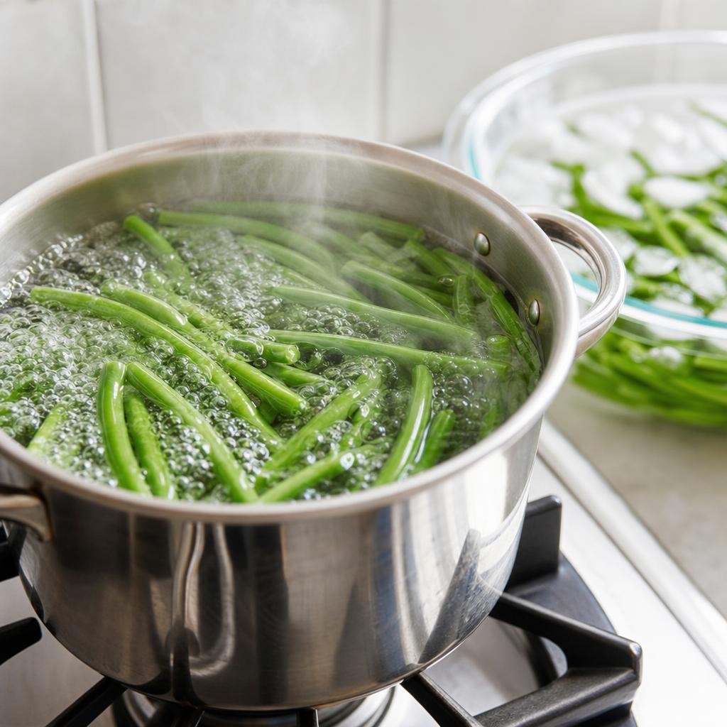 Prep for Glazed Cashew Green Beans