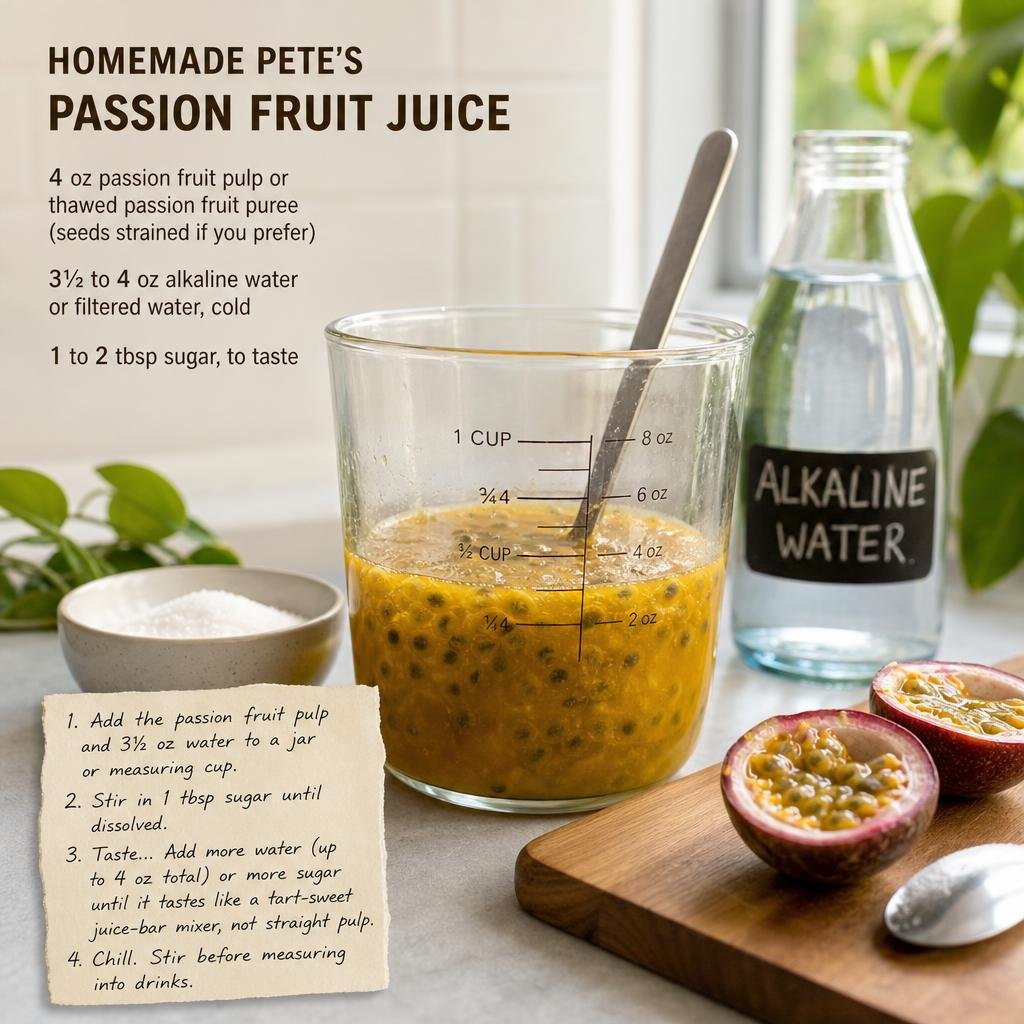Prep for Homemade Passion Fruit Juice