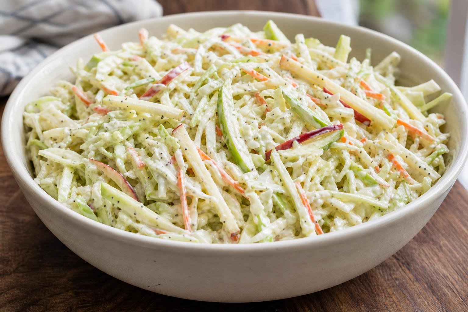 Orchard Honeycrisp & Granny Smith Coleslaw: Creamy Honeycrisp and Granny Smith Coleslaw