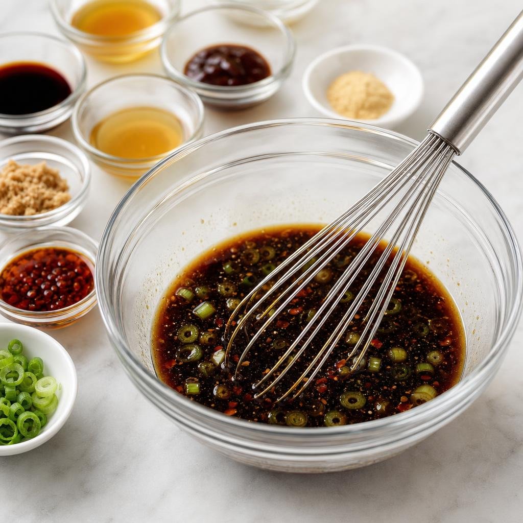 Prep for Potsticker Dipping Sauce