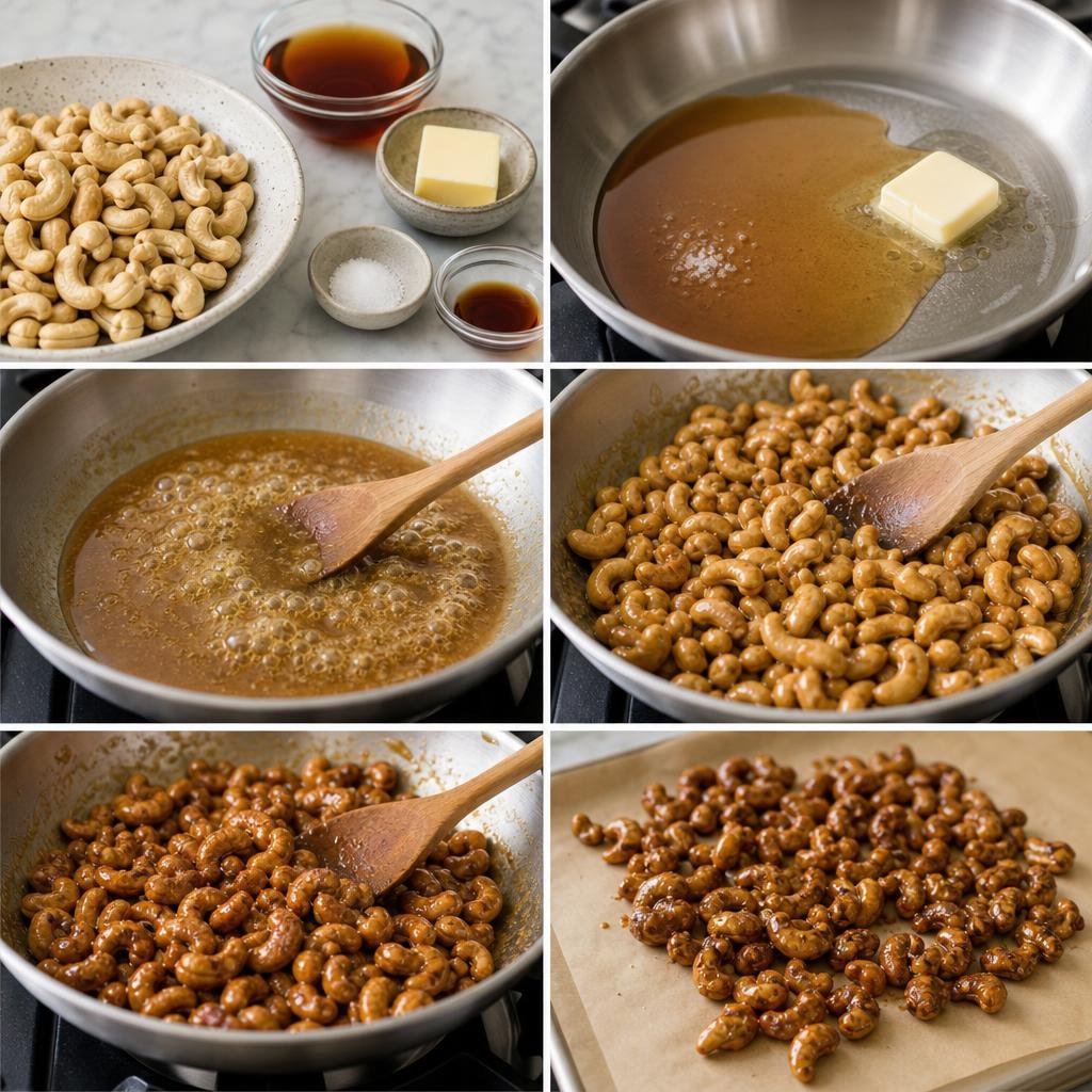 Prep for Quick Stovetop Maple Candied Cashews
