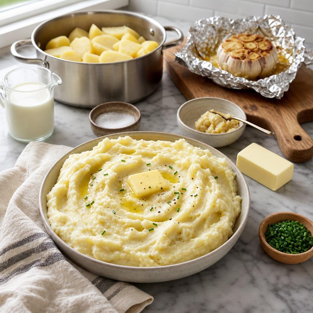 Prep for Roasted Garlic Mashed Potatoes