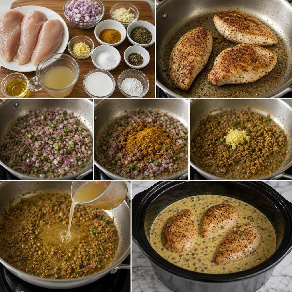 Prep for Slow Cooker Curry in a Hurry