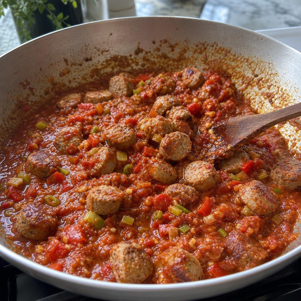 Cooking Slow Cooker Italian Sausage & Sun-Dried Tomato Pasta
