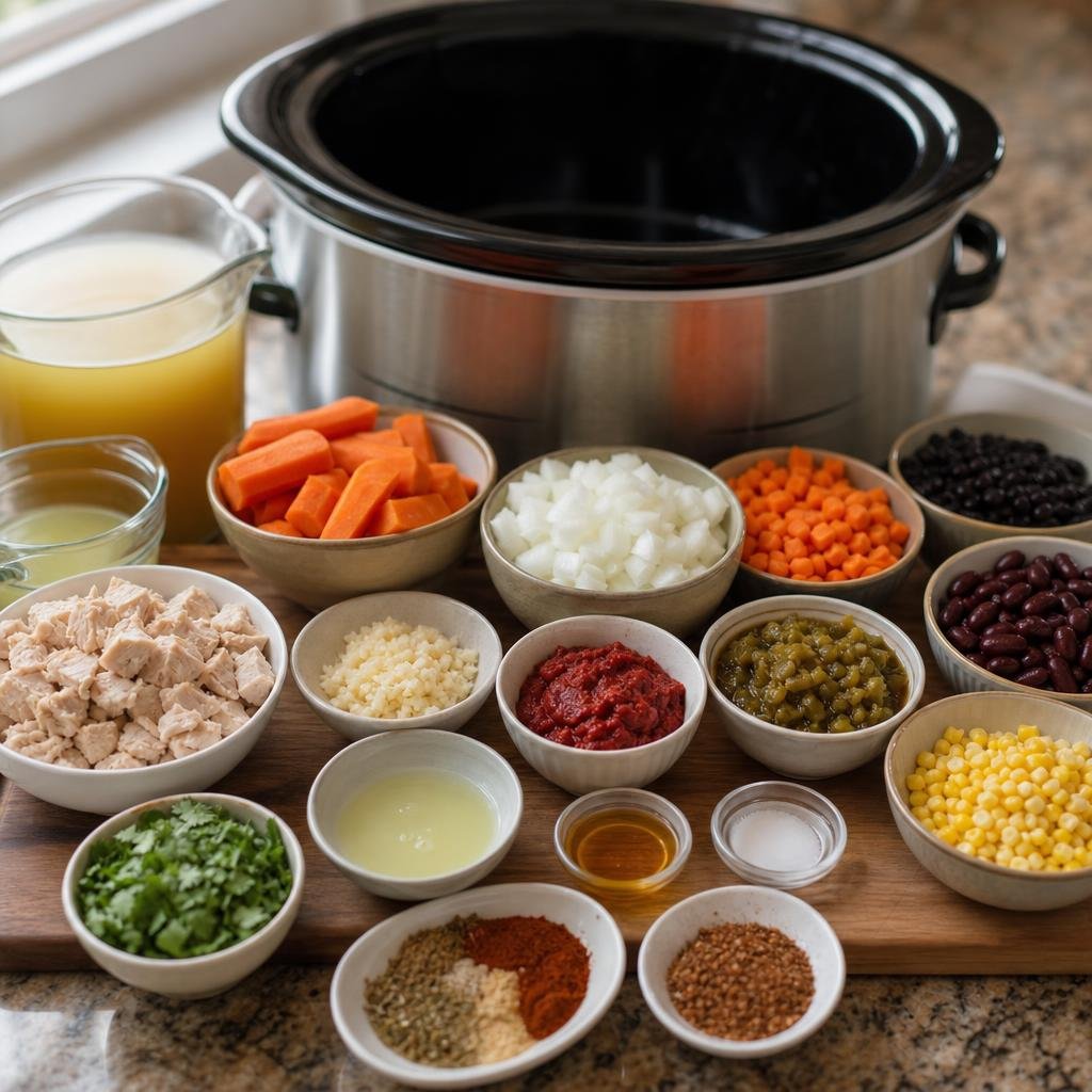 Prep for Sunshine Fiesta Chicken Soup