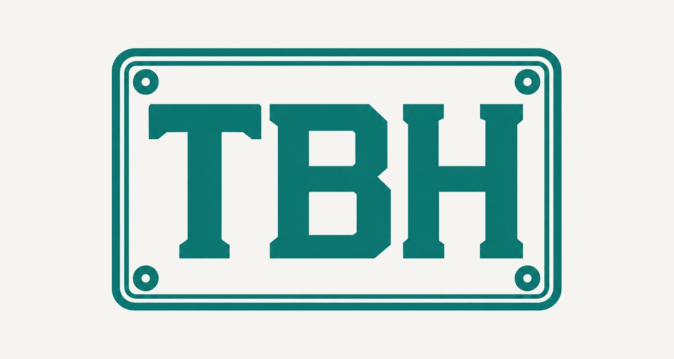 TBH Heating & Air Conditioning logo in color on paper