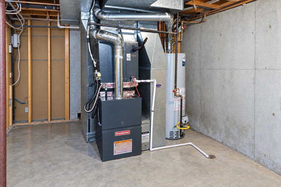 Heating equipment during a job.